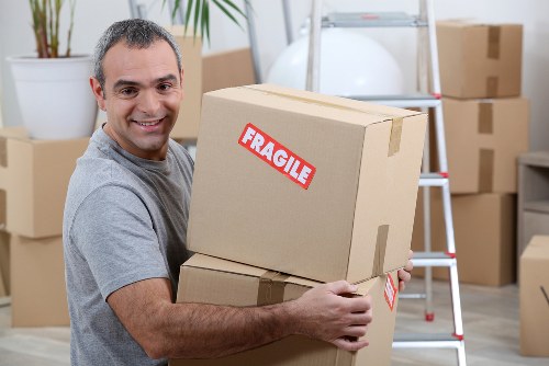 Removal team preparing for a house move in Catford