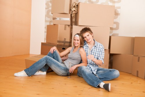 A man with van service helping with a local move in Catford