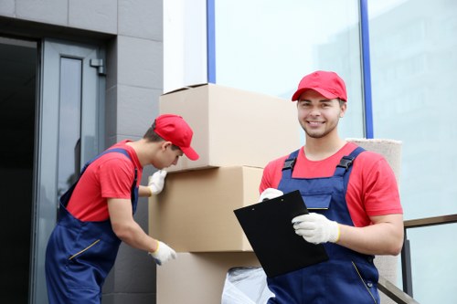 House removal team planning a local move in Catford