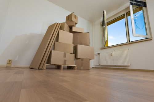 Driver preparing a load-based moving quote