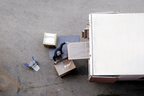 Sorted recyclable household items ready for transfer station processing